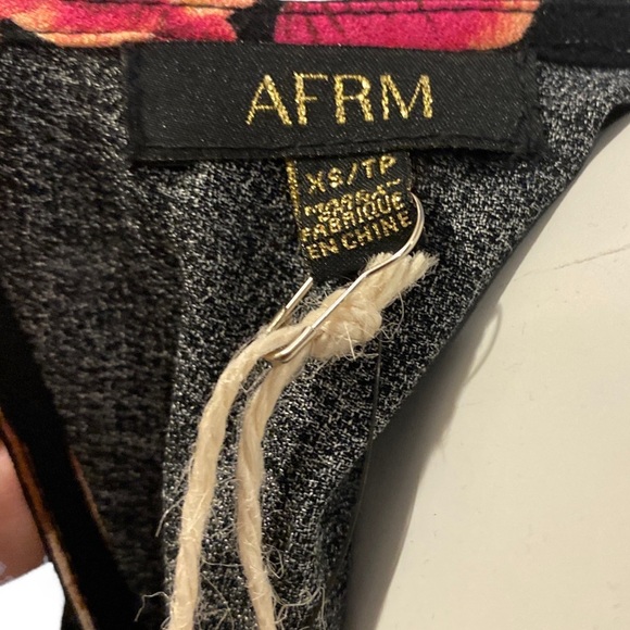 NWT AFRM Jaimie Open Back Floral Print Midi Dress, size X-Small - Picture 11 of 14